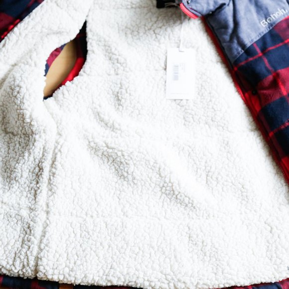 NWT Bench Denim Buffalo Plaid Fleece Lined Vest - Picture 7 of 7